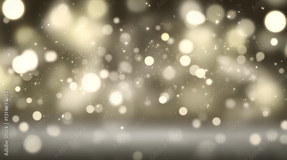 Aufkleber abstract background featuring glowing bokeh lights with a shimmering effect
