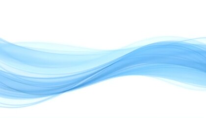 Obraz premium Abstract background with flowing blue lines on a white background, digital art