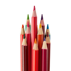 red color pencils transparent background