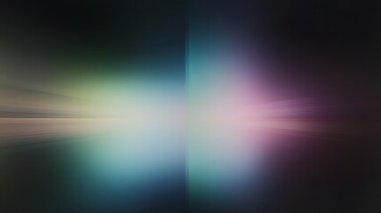 Abstract art piece shows color gradients and light streaks within