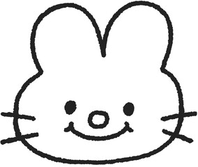 토끼 라인 © titi.drawing