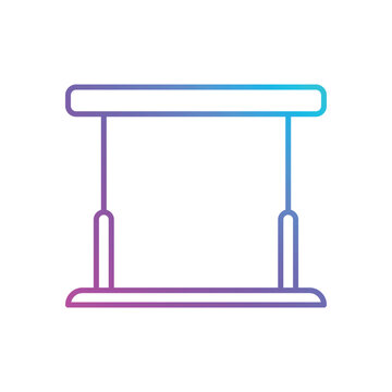 Parallel Bars Vector icon