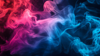 Ethereal captivating smoke. Luminous Cascade. Illustration
