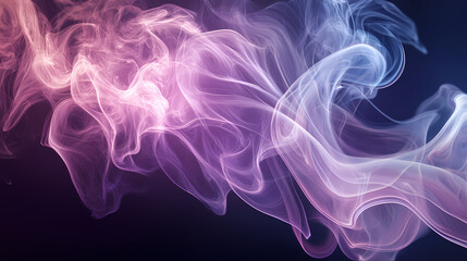 Ethereal captivating smoke. Luminous Cascade. Illustration