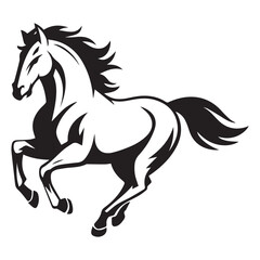 horse silhouette vector