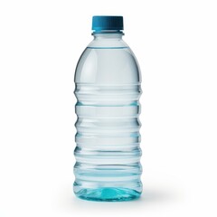 A sleek, empty bottle set against a clean white backdrop, perfect for promoting hydration and fitness.