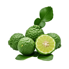 Obraz premium Sure, here is an image of a fresh bergamot isolated on transparent background