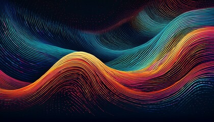 Glitch Art Stippled Dotwork Dynamic Flow Lines Abstract Background In Ultra High Definition Quality. Grainy Dotted Texture. Generated image