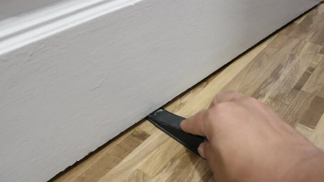 Door stopper to prevent door from moving