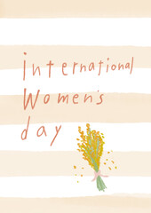 mimosa flowers international women's day