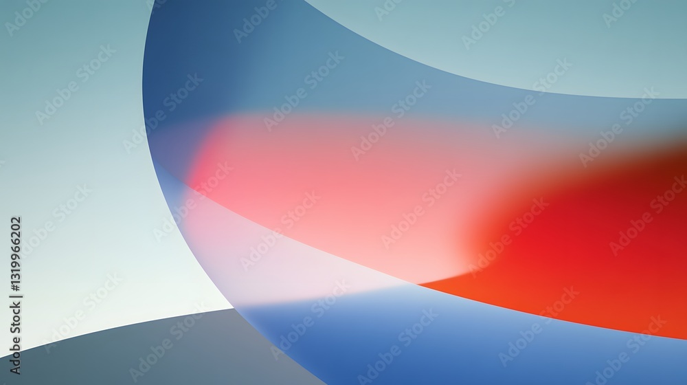 Poster abstract colorful shapes overlap to create unique gradient designs