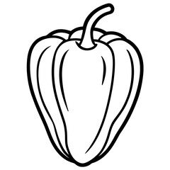 Vector Habanero Illustration - Cartoon, Clipart, and Line Art Design with White Background, High-quality vector habanero design in cartoon, clipart, and line art styles with a white background