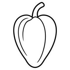 Vector Habanero Illustration - Cartoon, Clipart, and Line Art Design with White Background, High-quality vector habanero design in cartoon, clipart, and line art styles with a white background