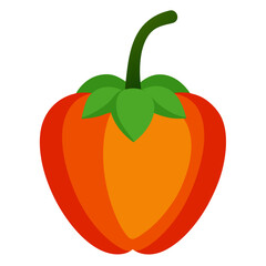 Vector Habanero Illustration - Cartoon, Clipart, and Line Art Design with White Background, High-quality vector habanero design in cartoon, clipart, and line art styles with a white background