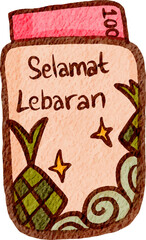 Eid envelope illustration
