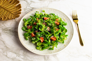 Green lettuce salad