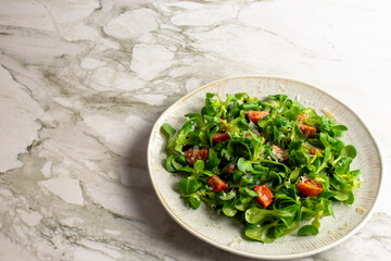 Green lettuce salad