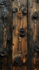 Burnt Wooden Planks Texture