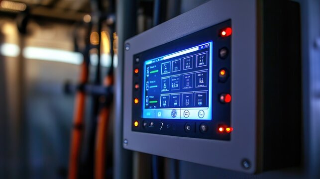 Industrial Control Panel, Modern HMI Interface