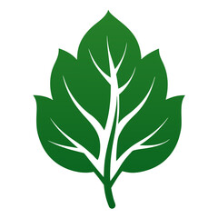 Leafy Green Vector Silhouette with White Background – Cartoons, Clipart, Line Art Design, Vector leafy green silhouette design, perfect for nature-themed digital products and illustrations