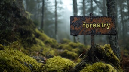 Obraz premium A Subtle Exploration of the Mystical Beauty and Intricate Details of a Lush Forest with a Focus on the Woodland Ecosystem and Timber Management