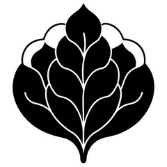 Spinach Vector Silhouette Illustration - Cartoons, Clipart & Line Art Design, Vector spinach silhouette design for clipart, cartoons, line art, and illustrations