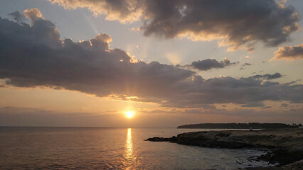 Obraz premium sunset over the sea