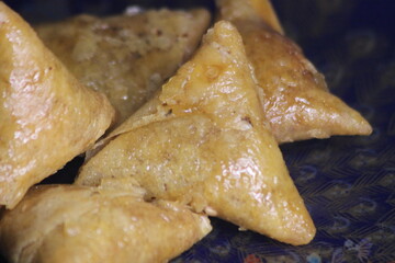 Sweet Moroccan Pastry known as Briwat or Briouat