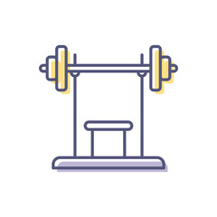 Weightlifting Machine Vector icon
