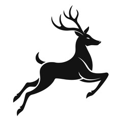 eer Reindeer Vector Illustration with White Background - Cartoons, Clipart & Line Art Design, Creative reindeer vector illustration with a white background, perfect for digital designs. 