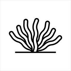 algae Icon. Symbol isolated white background. vector illustration. color editable.