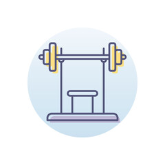 Weightlifting Machine Vector icon
