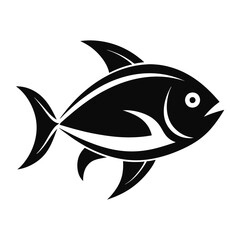 Fototapeta premium Fish and Seafood Flat Icons for Food Apps and Websites - Vector, Cartoon, Clipart, Line Art, Flat vector icons of fish and seafood for food apps, websites, and digital food design