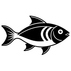 Fish and Seafood Flat Icons for Food Apps and Websites - Vector, Cartoon, Clipart, Line Art, Flat vector icons of fish and seafood for food apps, websites, and digital food design