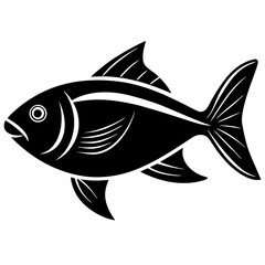 Fish and Seafood Flat Icons for Food Apps and Websites - Vector, Cartoon, Clipart, Line Art, Flat vector icons of fish and seafood for food apps, websites, and digital food design