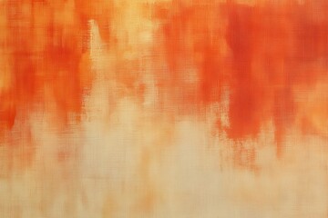 Fototapeta premium Vibrant orange abstract painting with blurred gradients.