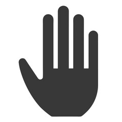 Hand Icon with White Background Vector Illustration, Cartoons, Clipart, Line Art Design, Hand icon vector illustration on white background for digital products, clipart, and design use. 