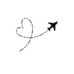 Airplane silhouette icon