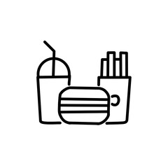 Obraz premium Junk food icon