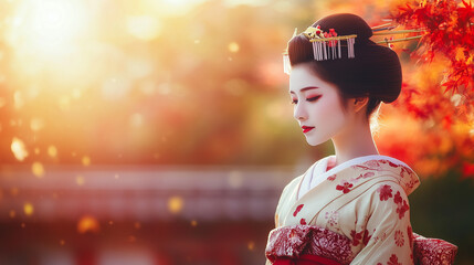 walking in kyoto, GEnerated AI