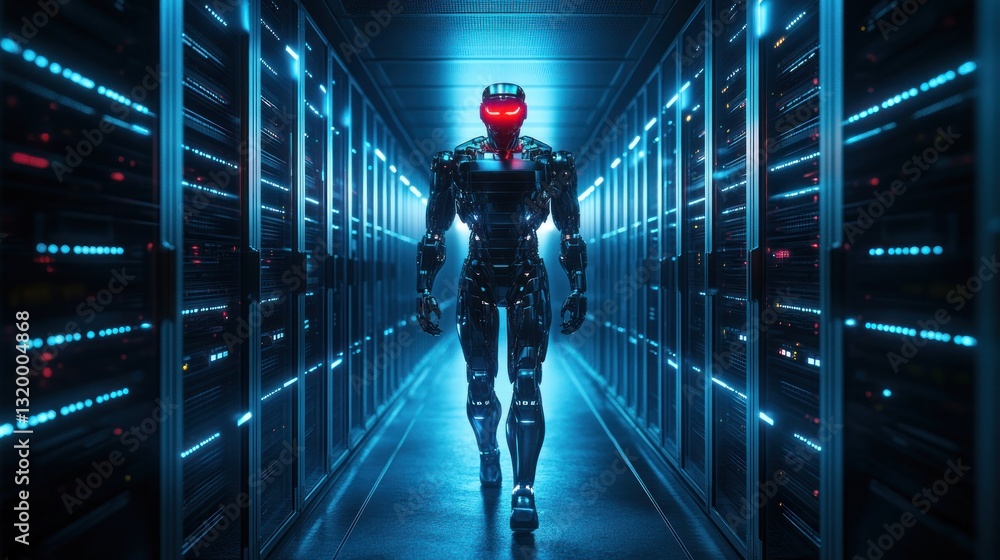 Poster cybernetic sentinel: a robot's journey through a data center