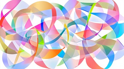 Obraz premium Colorful Geometric Pattern Illustration for Bright Wallpaper Design