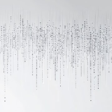 Abstract data stream, digital rain, technology background, website header