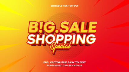 BIG SALE EDITABLE TEXT EFFECT-3D BOLD STYLE