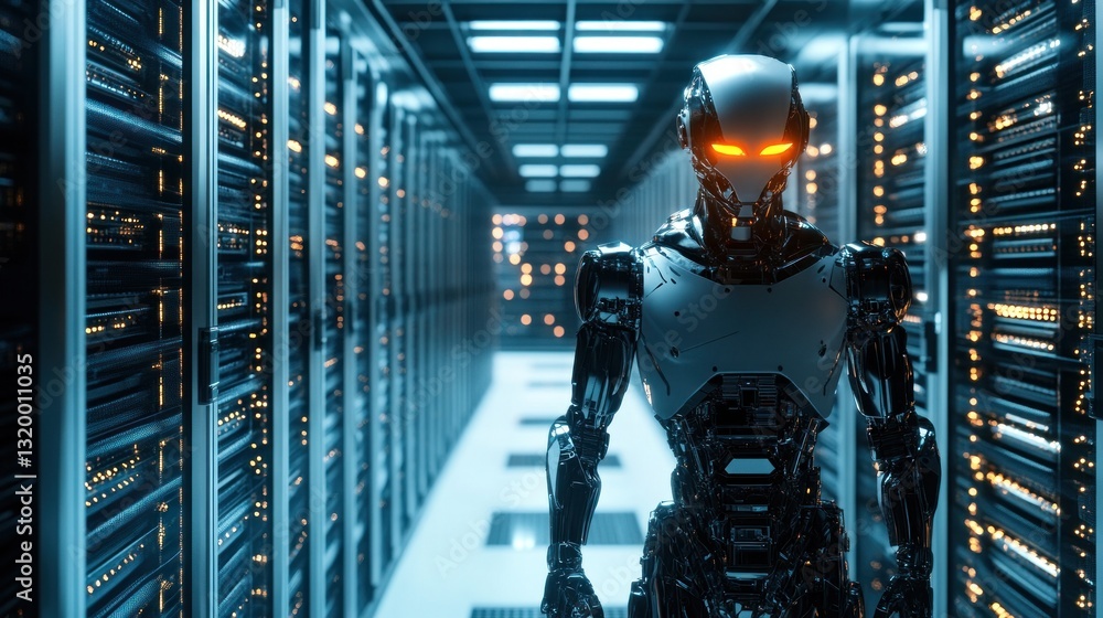 Poster cybernetic sentinel: a robot in a data center