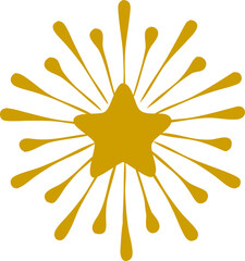 Fireworks on transparent PNG background