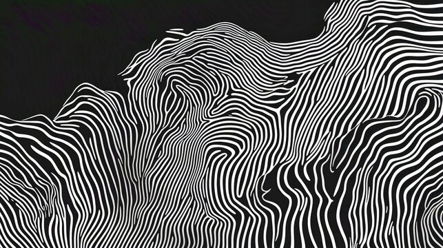 Seamless Zebra Stripe Pattern Vector Texture for Modern Wallpaper Design and Decoration