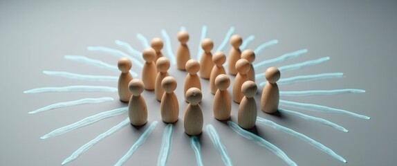 Group of people gathered together. Collaboration and cooperation, team building. Recruitment. Uniting around an idea. Consolidation with the majority. Participation in a project. Accepting membersh...