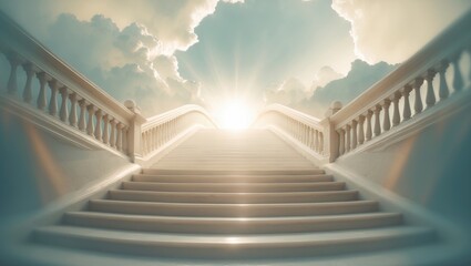 Heaven's celestial stairways created using tools.