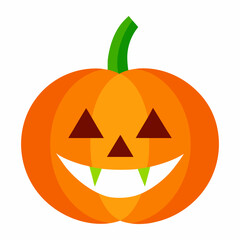 Pumpkin Squash for Halloween and Thanksgiving Flat Color Icon Vector Illustration for Apps, Flat color pumpkin squash icon for Halloween and Thanksgiving, perfect for apps and websites 